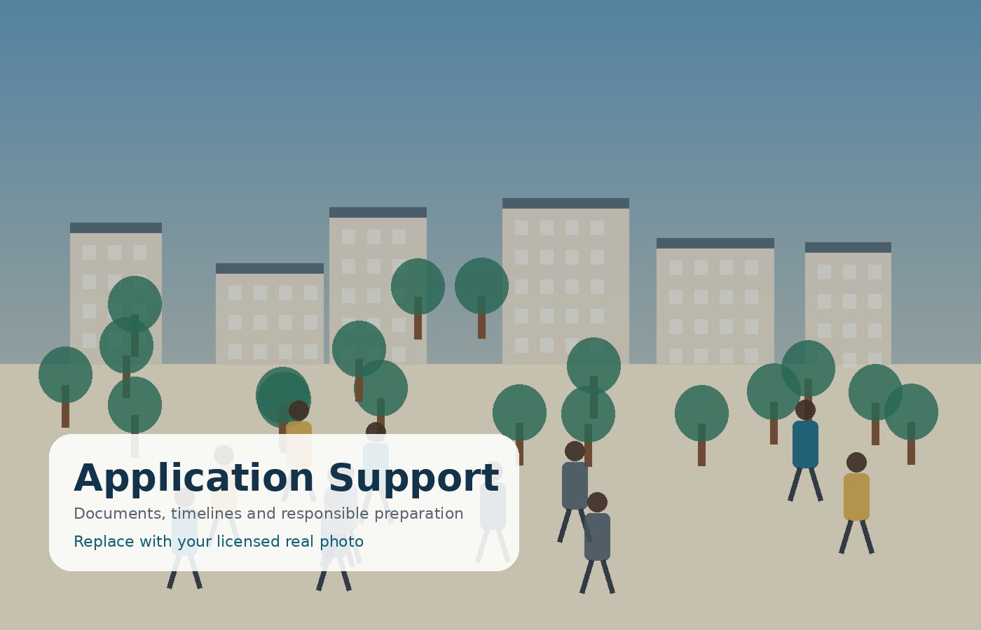 Application preparation support